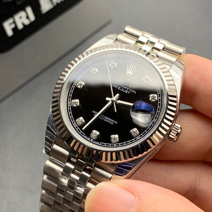 Rolex Oyster Perpetual Datejust 41, stainless steel, black dial