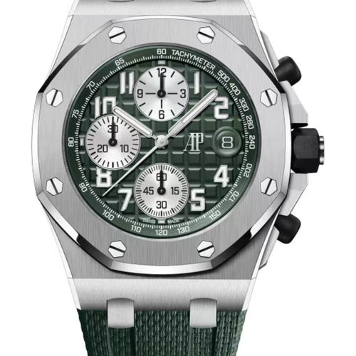 Chronograph-Greem Ceramic- Green Rubber - Automatic - 44mm