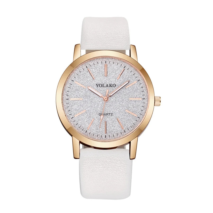 LADY - White Yellow - White Rubber - Quartz - 34mm