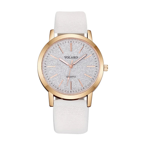 LADY - White Yellow - White Rubber - Quartz - 34mm