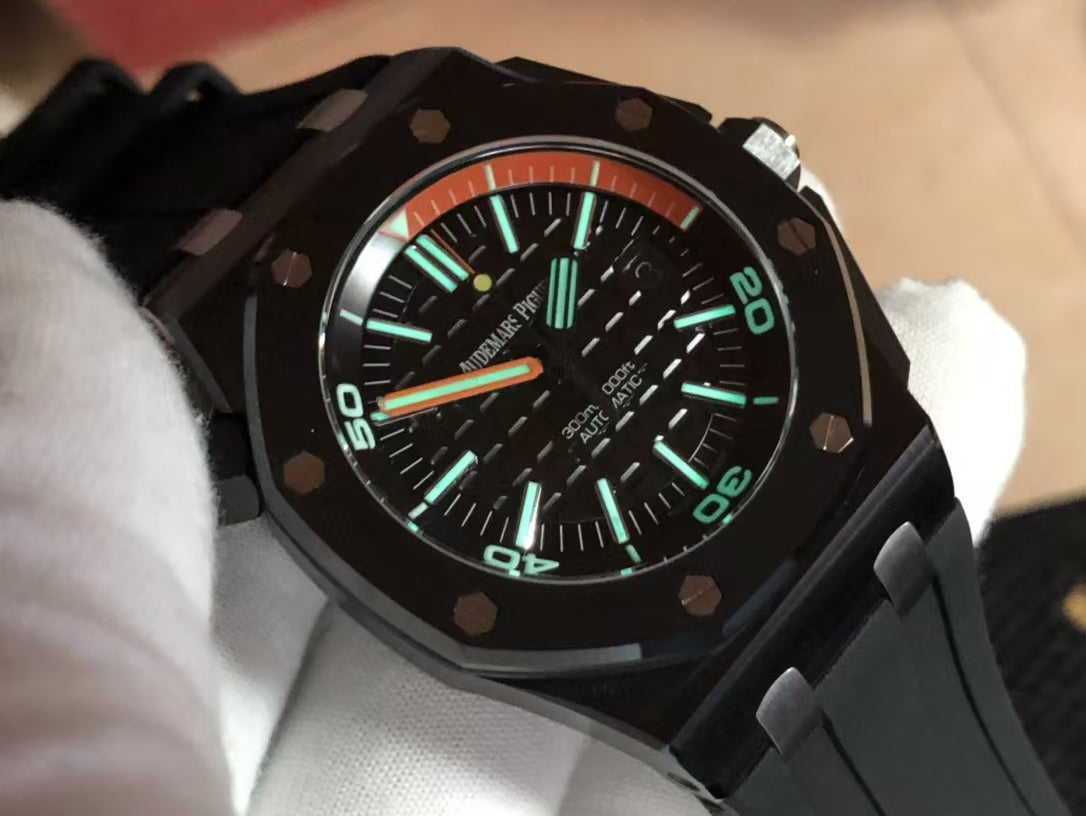 Black Bezel Ceramic-Black Face -Black Rubber - Automatic - 42mm