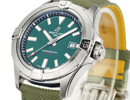 Silver Ceramic- Green AVG - Green Rubber - Automatic - 42mm
