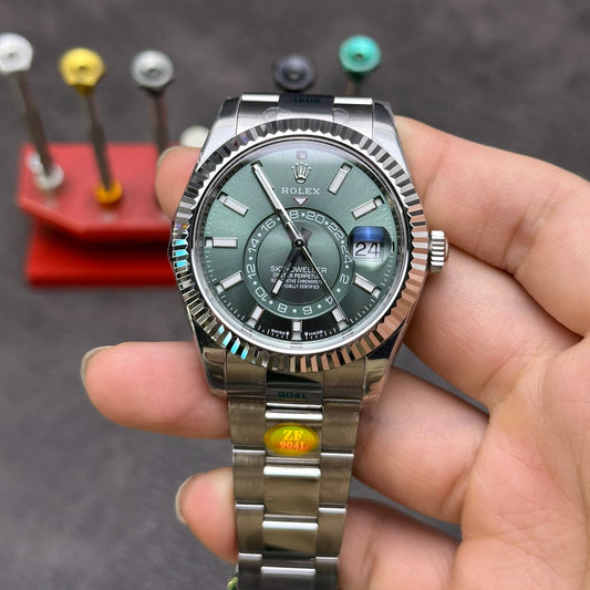 Rolex Yacht-Master 42, green & white