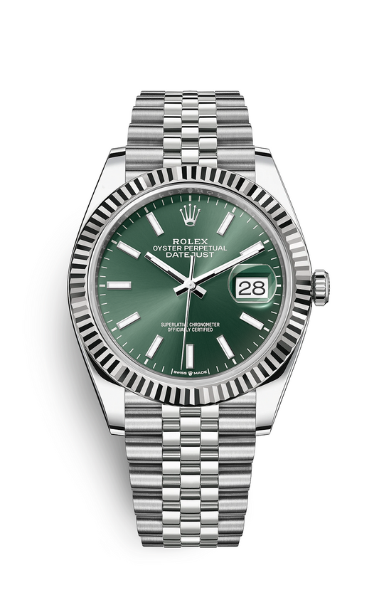Rolex Oyster Perpetual Datejust 41, stainless steel, green dial