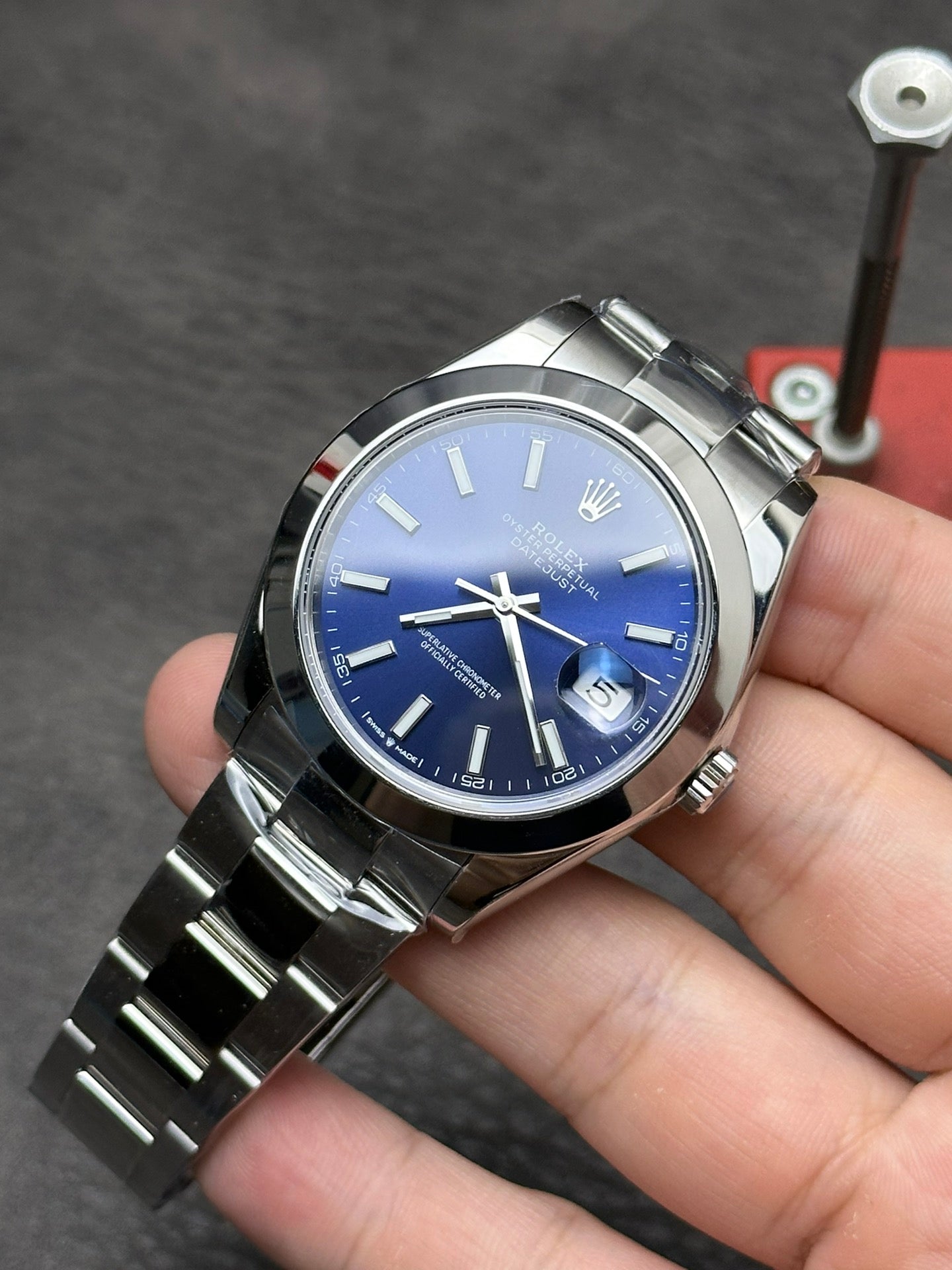 Rolex Datejust 41 Oystersteel with Blue Dial