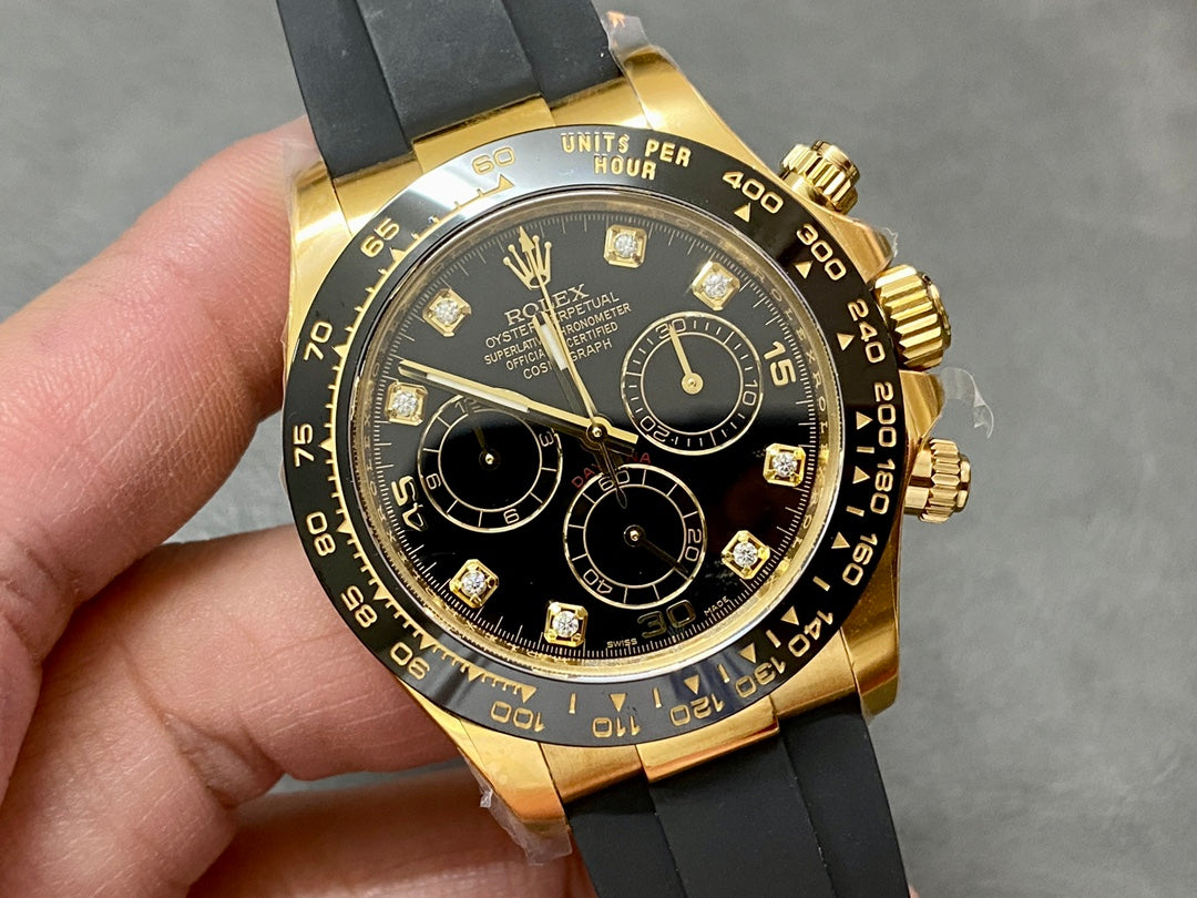 Rolex Cosmograph Daytona, colored racing accents (blue, orange, green, yellow etc.)