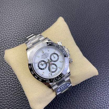 Rolex Cosmograph Daytona, stainless steel, white dial