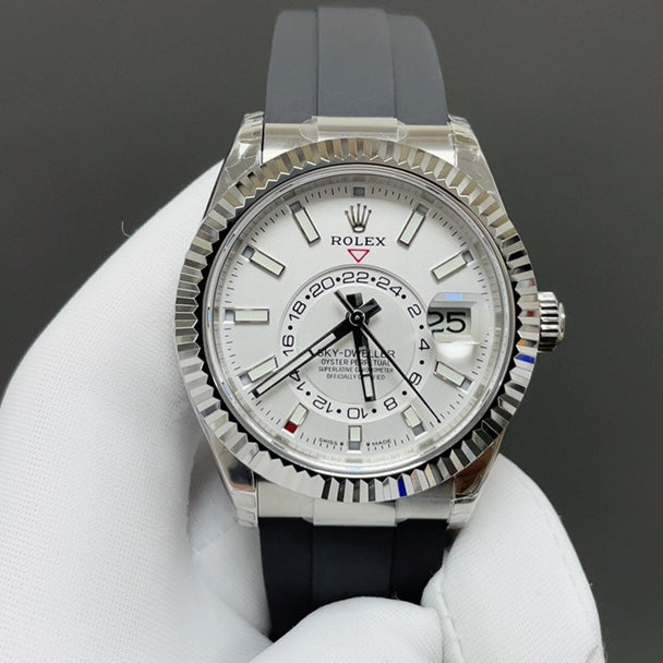 Rolex Yacht-Master 42, white/silver style