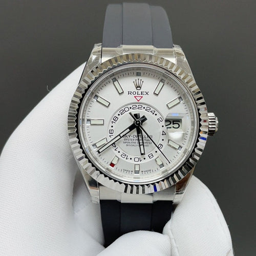 Rolex Yacht-Master 42, white/silver style