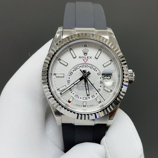 Rolex Yacht-Master 42, white/silver style