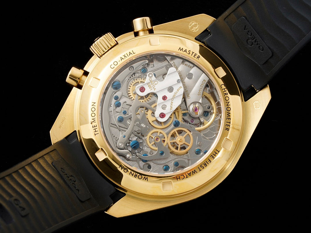Chronograph -Yellowgold- Black Silver - Black Rubber- Automatic - 42mm