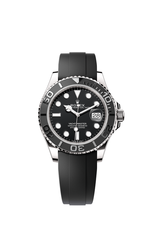 Rolex Yacht-Master 42, Oysterflex, black/white