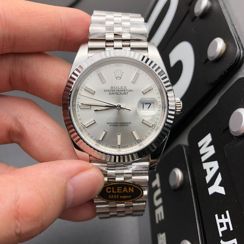 Rolex Oyster Perpetual Datejust 36/41, grey/silver dial
