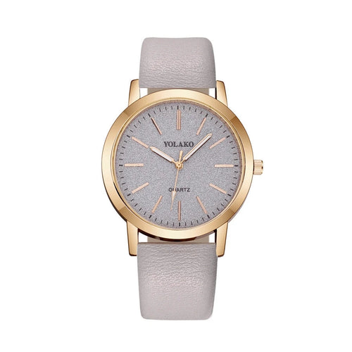 LADY - Grey Yellow - White Rubber - Quartz - 34mm