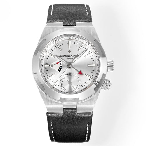 White Silver - 7900V- Black Leather - Automatic - 41mm