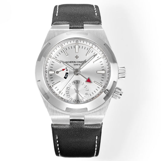 White Silver - 7900V- Black Leather - Automatic - 41mm