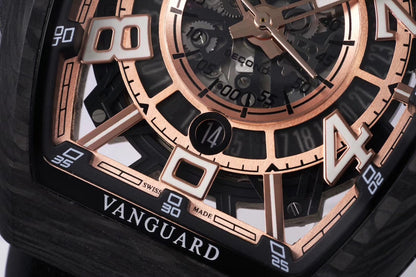 Rosegold Ceramic - Black Rubber - Automatic - 44*53mm