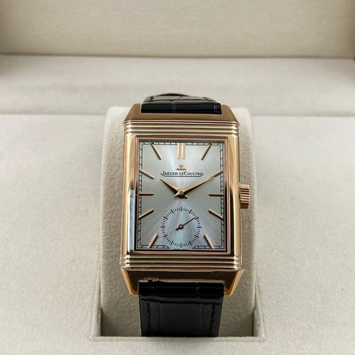 White Silver - Yellogold- Black Leather - Manual winding - 45*27mm