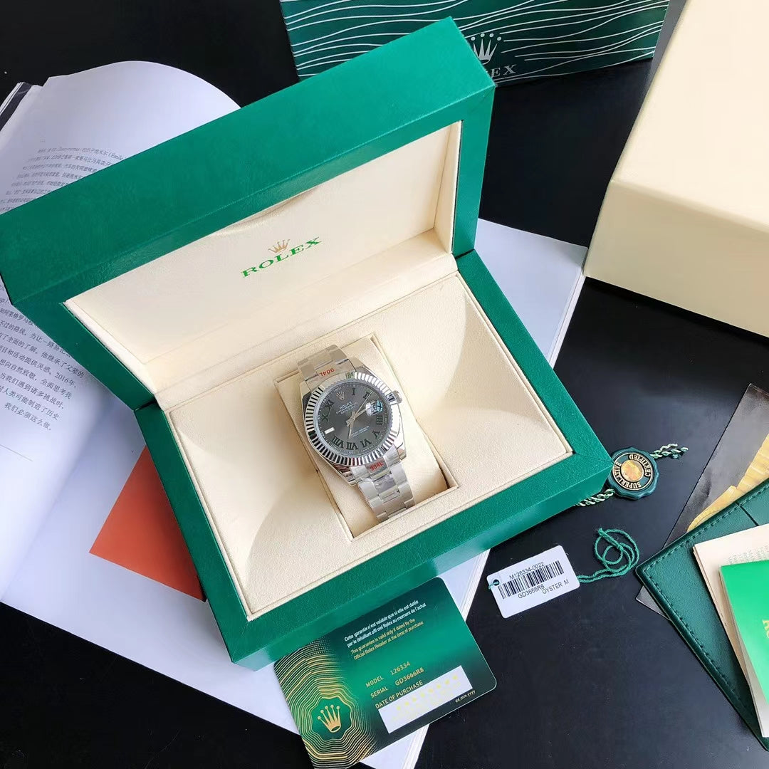 Rolex Oyster Perpetual Datejust 41, stainless steel, grey/silver dial