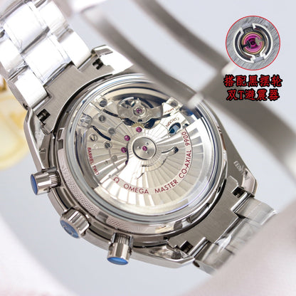 Chronograph -329.30.44.51.04.001- White- Black Ceramic- 316L Steel- Automatic - 44mm