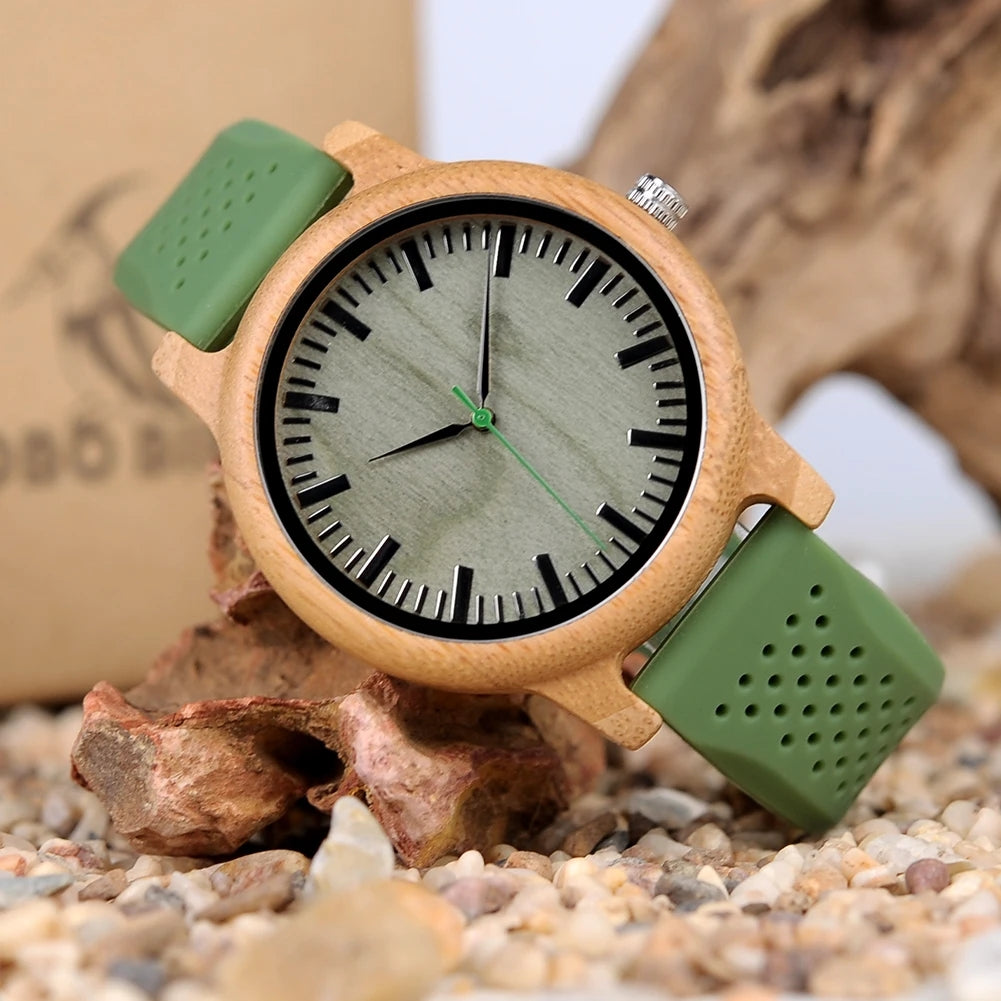 Brown Black - Green Rubber - Quartz - 42mm