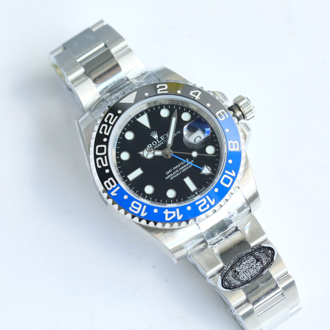 Rolex GMT-Master II, blue & black bezel (“Batman”)