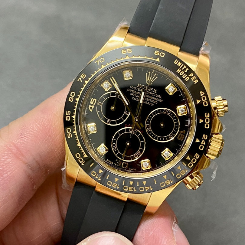 Rolex Cosmograph Daytona, colored racing accents (blue, orange, green, yellow etc.)