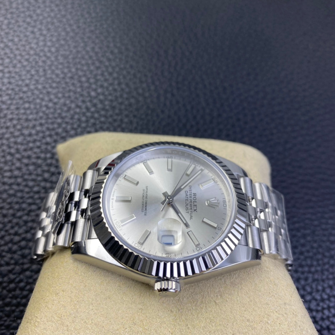 Rolex Oyster Perpetual Datejust 41, ref. 126334, silver dial
