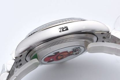 Rolex Oyster Perpetual Datejust 41, blue motif / patterned dial