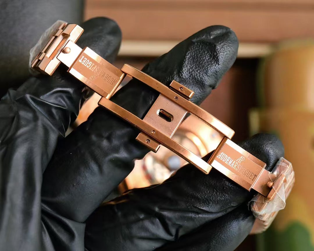 Chronograph-L Size -Rosegold Ceramic- Rosegold Steel - Automatic - 44mm