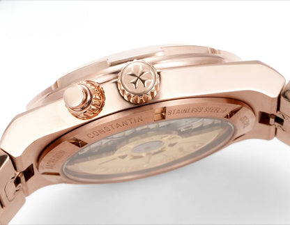 White Silver -Rosegold 904L Steel - Automatic - 41mm