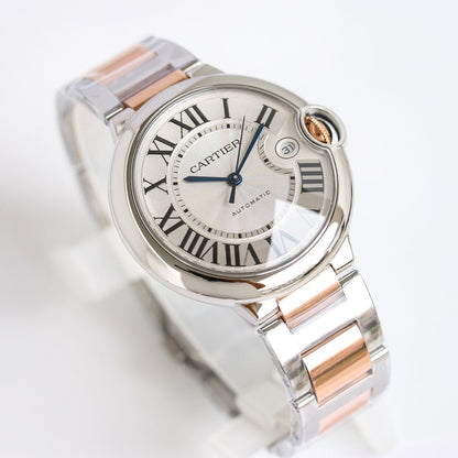White Rosegold - White Silver - 904L Steel- Automatic - 36/42mm