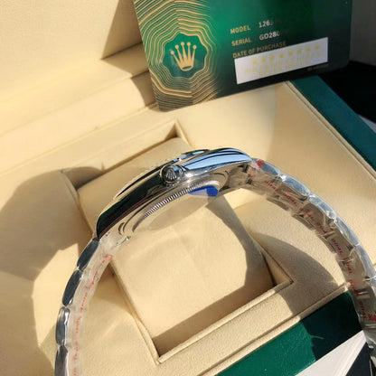 Rolex Oyster Perpetual Datejust 41, stainless steel, silver/white dial