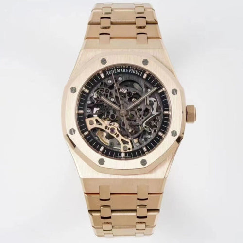 TOP 15407- Hollow Rosegold steel - Automatic - 41mm