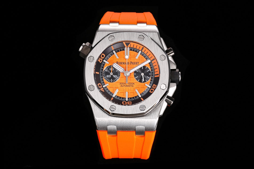 Chronograph -26703ST Orange - Rubber -Automatic - 42mm