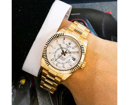 Rolex Yacht-Master 42, yellow gold / two-tone style