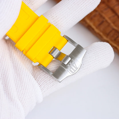 TOP! - 316L Steel - Yellow rubber - Automatic - 42mm