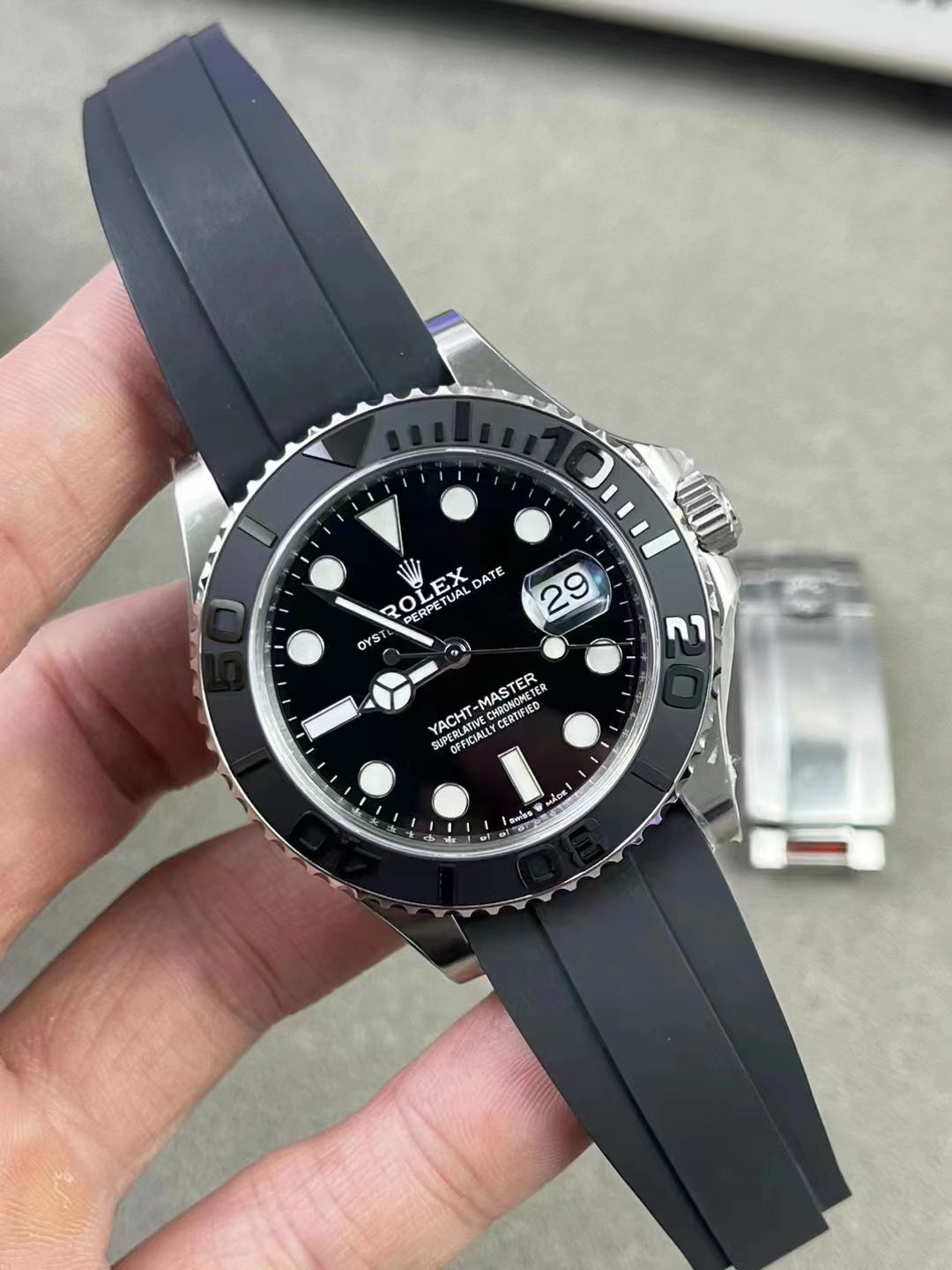 Rolex Sky-Dweller 42 - Black Silver (Black Rubber)