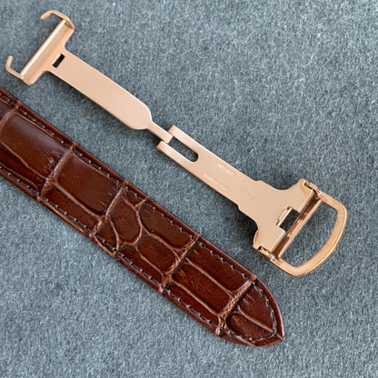 904L Yellow gold - White- Brown Leather - Automatic - 40*41mm