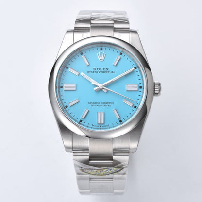 Rolex Oyster Perpetual Datejust - Baby blue -  Automatic - 41mm/36mm