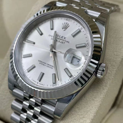 Rolex Oyster Perpetual 41, silver/white dial