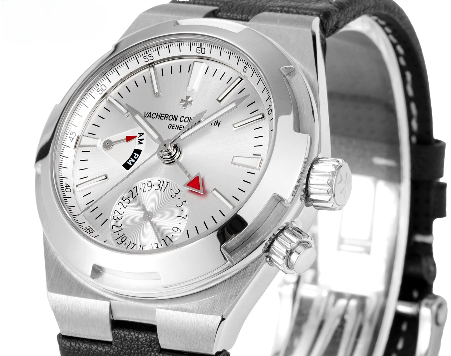 White Silver - 7900V- Black Leather - Automatic - 41mm