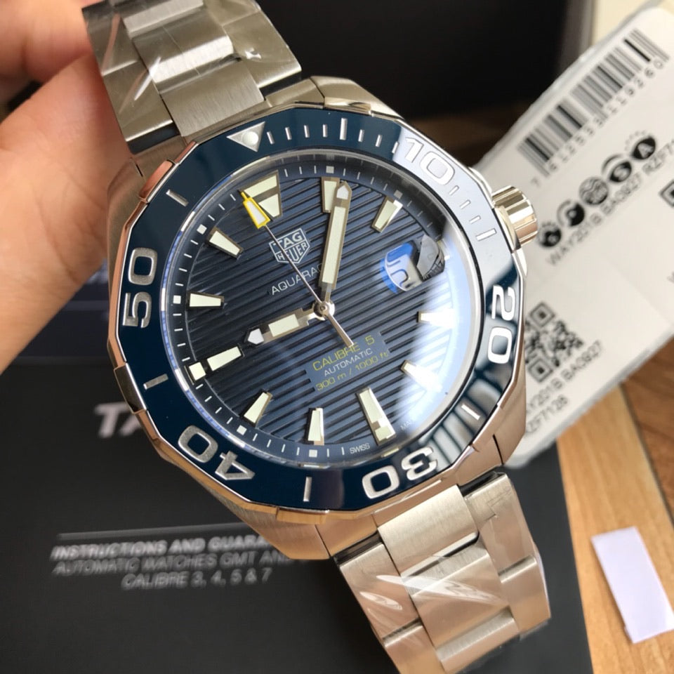 Blue - Silver 904L steel - Automatic - 41mm