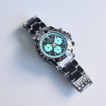 Rolex Cosmograph Daytona, colored racing accents (blue, orange, green, yellow etc.)