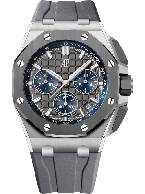 Chronograph -Grey Rubber - Quartz - 43mm