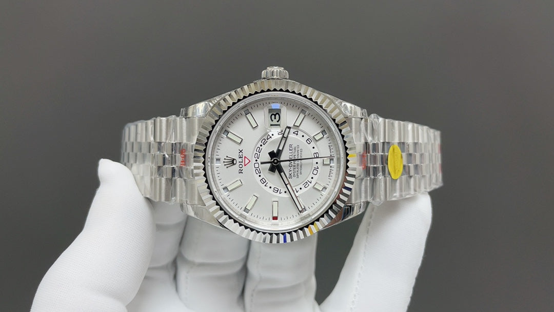 Rolex Yacht-Master 42, white/silver style