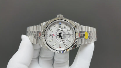 Rolex Yacht-Master 42, white/silver style