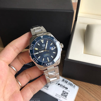 Blue - Silver 904L steel - Automatic - 41mm