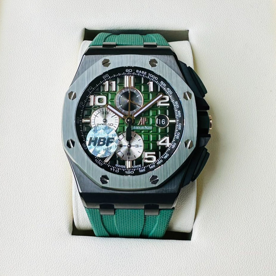 Green - Green Rubber- Automatic - 42mm