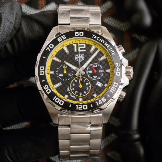 Chronograph - White 904L Steel - Quartz - 41mm